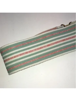 Vintage Striped Pastel Elastic Waist Belt with Gold-Tone Clasp thumbnail 6