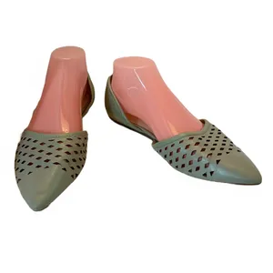Franco Sarto Minty Green Leather "Honesty 2" D'Orsay Perforted Flats (8.5) thumbnail 6