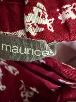 Maurices Burgundy Floral Tie-Waist High-Rise Shorts thumbnail 2