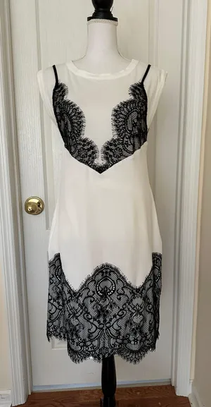 NWT $148 Woman’s Maeve Lace T-Shirt Slip Dress, Sz S thumbnail 8