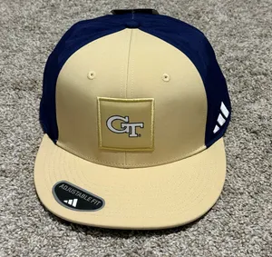 New Adidas Georgia Tech Yellow Jackets Hat Men’s Adjustable Snapback Cap thumbnail 2