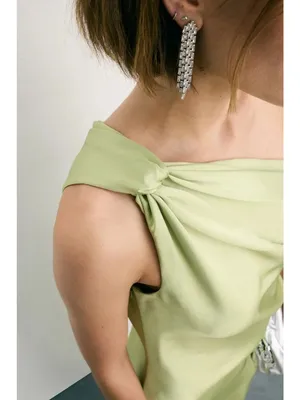 Veronica Beard Tanya Taylor Stassi Dress in Light Parakeet 8 Womens Long Satin Maxi Gown thumbnail 13