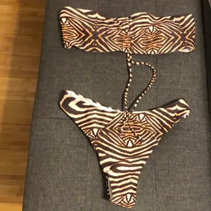 SheIn Animal Print Bikini Set Brand New Tan/Brown Women’s Size Small thumbnail 2