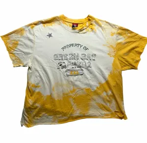 Vintage Reebok Green Bay Packers XXL Distressed Bleach Dyed Rhinestone T-Shirt thumbnail 1