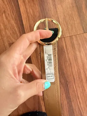 Michael Kors Black Belt Leather Gold thumbnail 4