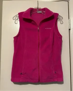 Columbia Women’s Benton Springs™ Fleece Vest hot pink size S thumbnail 1