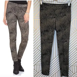 Free People Knit Leggings in Leopard Print‎ Combo thumbnail 2