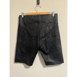 Free People Women Bike Shorts Heatwave Faux Suede Black Women's sz. M thumbnail 4