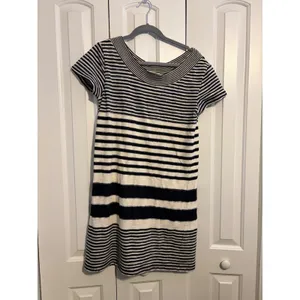 Maeve Anthropologie Striped Boat Neck Short Sleeve Tunic Dress‎ Size Medium thumbnail 2