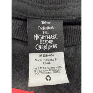 Disney Nightmare Before Christmas Jack Skellington Sandy Claws Sweatshirt M thumbnail 2