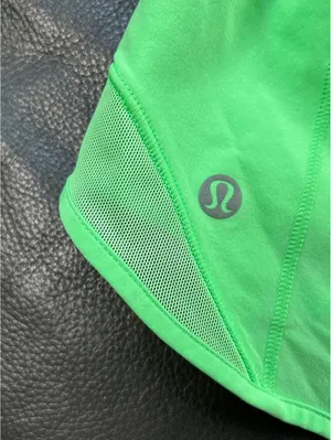 Lululemon Lime Green Running Shorts- Hotty Hot HR Short 4" thumbnail 3
