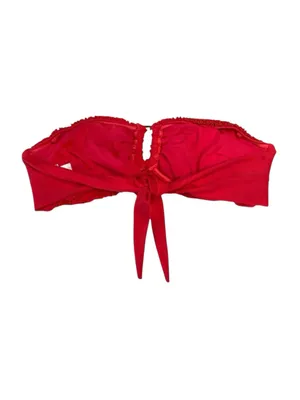 PilyQ ✽ PQ Swim ✽ Flirty Ruffled Bandeau Bikini Top ✽ Hot Fuchsia Pink ✽ Large thumbnail 12