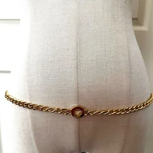Gold tone spade hip belt thumbnail 2