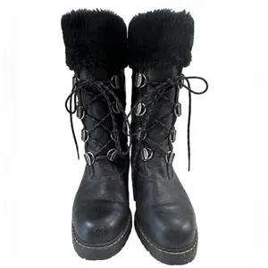 Vintage Sorel Made in Canada Leather Faux Fur Boots thumbnail 13
