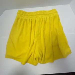Zenana Yellow Terry Cloth Drawstring Shorts‎ High Rise Pockets TP-5128AB Large thumbnail 7