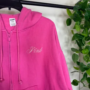 VS Pink Ivy Campus Fleece Full Zip Hoodie Jersey Shore Graphic size XL thumbnail 11