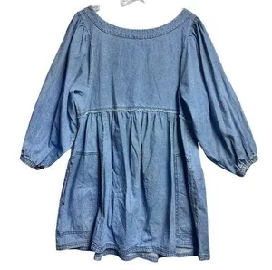 Get Obsessed Cotton Denim Mini Dress- Women's Size Medium thumbnail 1