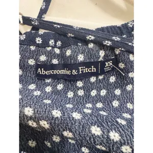 Abercrombie & Fitch Navy Floral Button Front Midi Slip Dress XS thumbnail 4