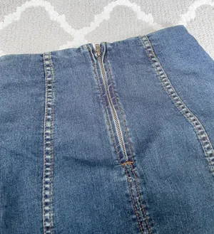 Modern Femme Dark Wash Mini Skirt thumbnail 5