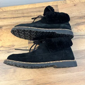 Birkenstock Bakki Suede Leather Lace Up Chukka Ankle Boot Bootie thumbnail 10