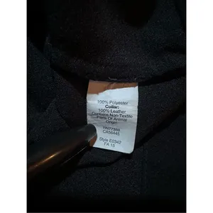 Madewell Black Leather Trim Tailored‎ Top Sz M thumbnail 10
