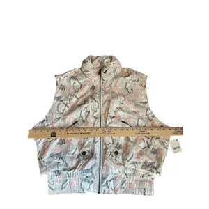 Free People FP Movement Off The‎ Grid Printed Vest in floral ivor Size small thumbnail 9