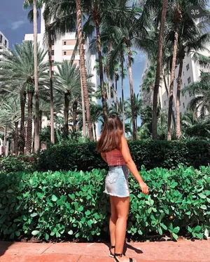 Hollister Distressed Denim Mini Skirt thumbnail 8