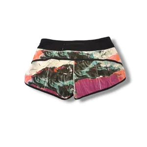 Lululemon Speed Short 2.5 Womens 6 Abstract Print Running Athletic Shorts Zip thumbnail 2