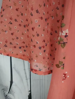 Abercrombie & Fitch Coral Floral Mixed Print Boho Festival Mini Babydoll Dress thumbnail 7