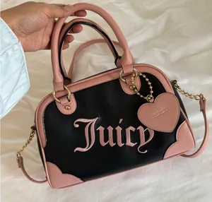 Juicy Couture Embroidered Juicy Black Pink Crossbody Bag thumbnail 2