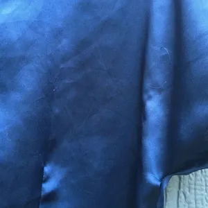 Victoria’s Secret VS Vintage Satin Button Down Pajamas Blouse Top Shirt Blue 90s thumbnail 4