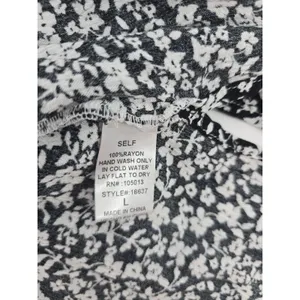 Savanna Jane Top Womens Large Floral Embroidered Sleeveless Black EUC thumbnail 4