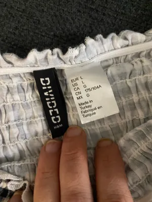 Black And White Plaid Checkered Off The Shoulder Smocked Crop Top thumbnail 2