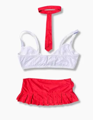 ♥️ 3 Piece Set - ArgoExotica Size Large (Medium) Sexy School Girl Uniform Costume ♥️ thumbnail 2