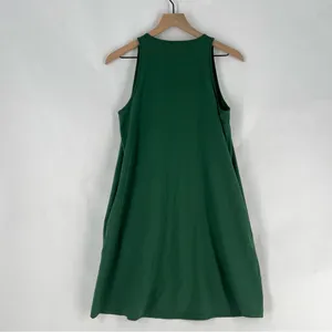 Lou & Grey Stretch‎ Woven Forest Green Sleeveless Zip Neck Mini Dress Size S thumbnail 8