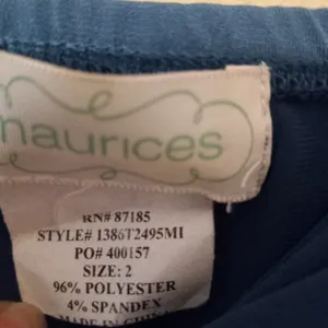 Maurices 2X Twist Top Front Stretchy Tank Top in Teal Plus thumbnail 6