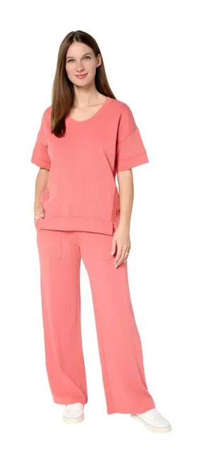 NEW Peace Love World Terry Pullover and Pant Set A692008 Faded Rose Pink P2XS thumbnail 1