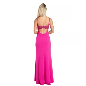 Morgan and Co One-Shoulder Sequin maxi Dress room formal homecoming Barbie thumbnail 8