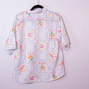 Petal + Pup Hampton Lobster Lemon Summer Print Pattern Short Sleeve Button Shirt thumbnail 3