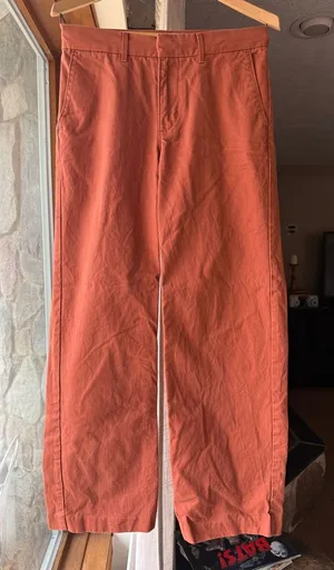 Levi's Women's Wide-Leg Trousers in Rust Orange thumbnail 1