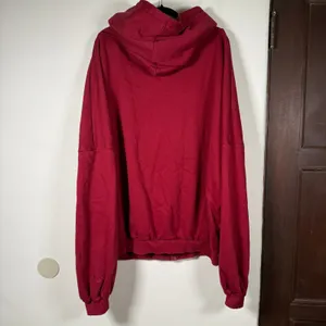 POPFLEX | Crimson Burgundy Zip Cloud Hoodie | 1X 3X thumbnail 6