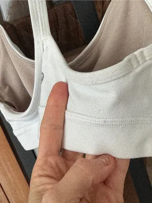 Lululemon Flow Y sports Bra Nulu White workout top racerback thumbnail 9