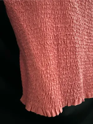 Old Navy Women’s Coral Smocked Tube Top with Ruffle Hem LG NWT thumbnail 6