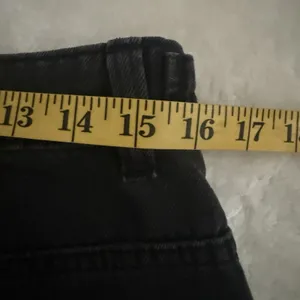 Vans Curbside Pant Womens 29 Washed Black Wide Leg High Rise Skater Baggy thumbnail 5