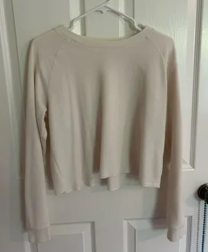 Gap Knit Top Waffle White thumbnail 1