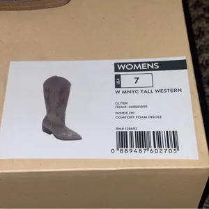 Madden Girl Glittery Tall Western Boots Super Bling! Size 6-7-10–11…Yes those four sizes!!! thumbnail 4
