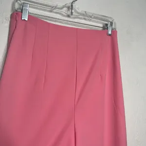 New Tea & Cup Women Hot Pink High Wasted Pleated Flare Dress Pants M thumbnail 6