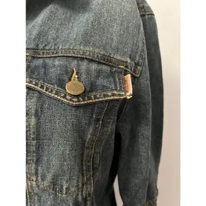 Vtg Moschino Womens Denim Jacket 12 Grunge Steampunk Alternative Western Luxury thumbnail 10