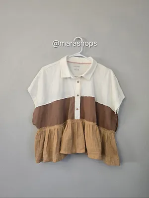 Anthropologie Pilcro Bonfire Rugby Top thumbnail 3