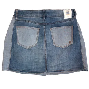 Princess Polly NWT Two Tone Denim Mini Skirt Button Front Women’s 7 thumbnail 2